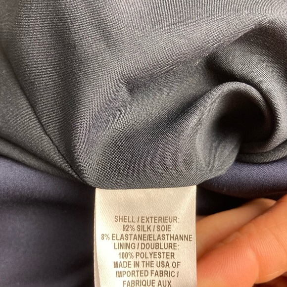 NWT Milly Butterfly Sleeve V-Neck Mini Shift Dress in Navy , Size 4 - Picture 7 of 13